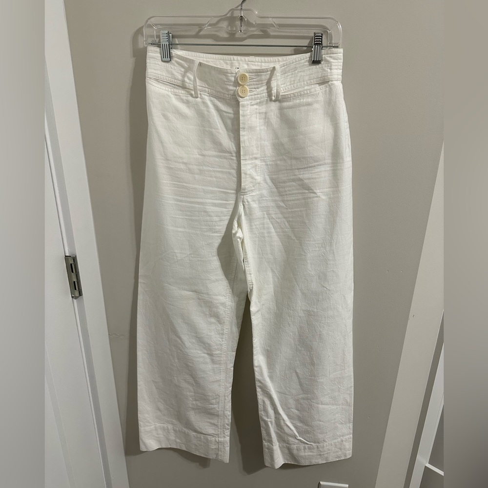 Apiece Apart Size 4 White Pants